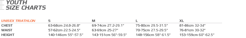 2xu Youth Compression Tights Size Chart