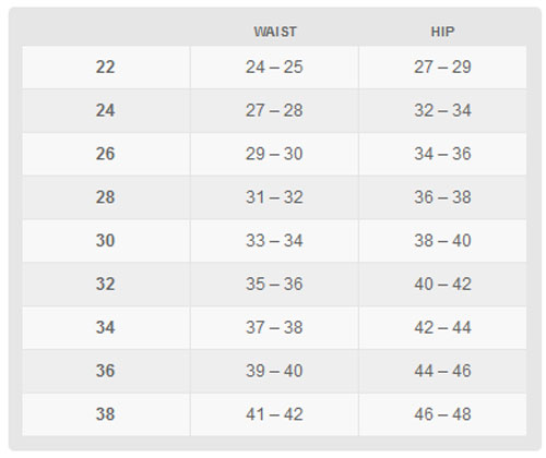 Nike Mens Swimsuit Size Chart